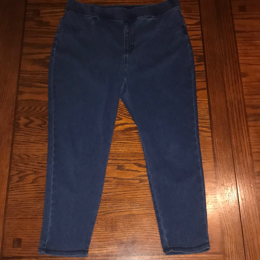 Women's Blue Capri Jeggings Size L (12-14)